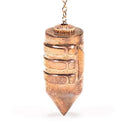 Pendel Atlantis Massief Messing Bronskleurig Met Pendelketting
