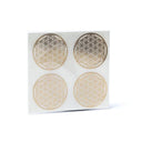 Metalen Bloem Des Levens Stickers Verguld 4x 3,5cm