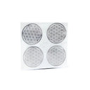 Metalen Bloem Des Levens Stickers Verzilverd 4x 3,5 cm