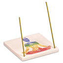 Wierookbrander Zandsteen 7 Chakra's 10 X 10 Cm