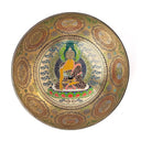 Klankschaal Shakyamuni Boeddha Bronslegering Handbeschilderd 25–28 cm