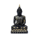 Boeddha Meditatie Zwart 17cm Geschikt Voor Binnengebruik