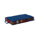 Meditatie Reiskussen Blauw Met Versiering 32x17.5x3.5 cm