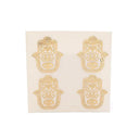 Metalen Sticker Fatima's Hand Verguld 3,5 cm 4x