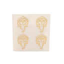 Metalen Sticker Ganesh Verguld 2,5 cm 4x