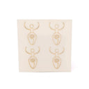 Metalen Sticker Godin Verguld 4x 2,5 cm