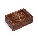 Tarotdoos Tree Of Life Gegraveerd Sheesham Hout MDF