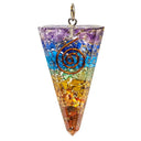 Orgonite Hanger Chakra Edelstenen Koper Acryl Puntvorm
