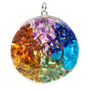 Orgonite Hanger Rond Chakra Edelstenen Koper Acryl