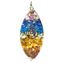 Orgonite Hanger Chakra Koperen Spiraal Ovaal Edelstenen