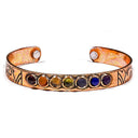 Armband Chakra's Gemagnetiseerd Koper Met Edelstenen