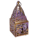 Lotus Lantaarn Oosters Vintage Look Ijzer Brons 8.5x8x19 cm