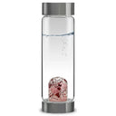VitaJuwel ViA Edelsteen Waterfles Bergkristal Rozenkwarts Granaat Love 500 ml