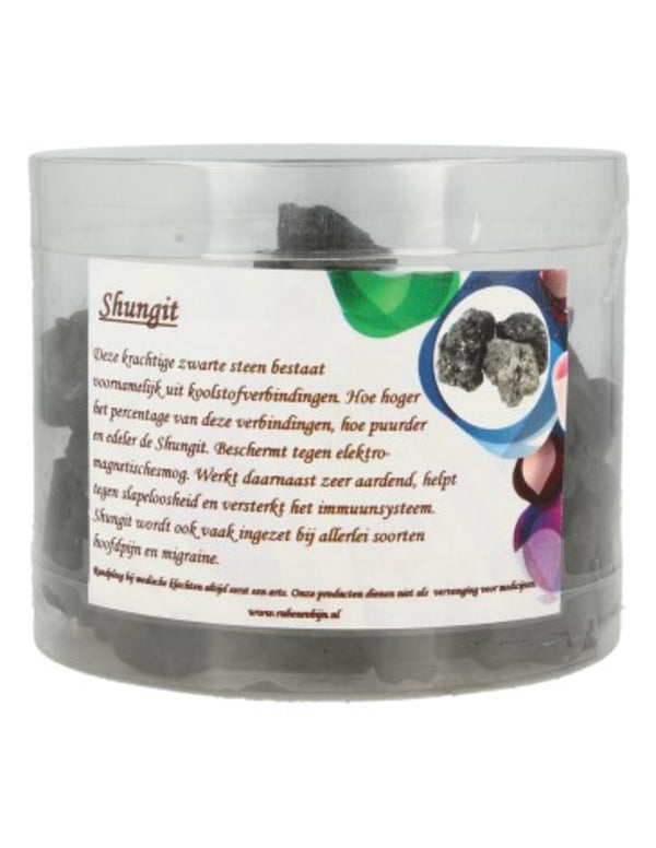 Shungit decostenen ruw in doosje 500 gr.