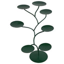 Chakra Lotus Display Glans Groen Metaal Voor 7 Chakra Sfeerlichten