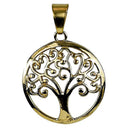 Hanger Tree Of Life Messing Goudkleurig