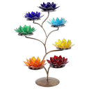 Chakra Lotus Display Metaal Met 21 Lotus Sfeerlichten