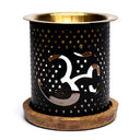 Aromafume Olieverdamper Ohm IJzeren Diffuser Met Koperen Reservoir 9x8.5cm