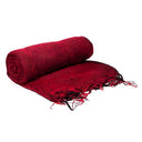 Meditatie Omslagdoek Bordeaux 200 x 80 cm 70% Acrylwol 30% Katoen