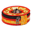 Hoesje Voor Tingsha's Brokaat Oranje-Rood Small 6-7 cm