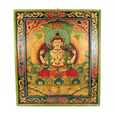 Thangka Paneel Chenrezig Handbeschilderd 66x52 cm