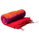 Meditatie Omslagdoek Rood Met Strepen 200 x 80 cm