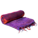 Meditatie Omslagdoek Paars Met Strepen 200 x 80 cm