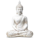 Boeddha Beeld Thais Mediterend Polyresin Wit 20 x 11 x 27 cm