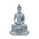 Beeldje Thaise Boeddha Mediterend Grijs 18 cm