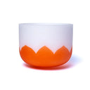 Kristallen Klankschaal Lotus 2e Chakra Swadhistana D-toon Oranje 20cm