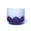 Kristallen Klankschaal Lotus Chakra 6 Ajna A-toon Indigo 20 cm