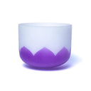 Kristallen Klankschaal Lotus Chakra 7 Sahasrara B-toon Paars 20cm