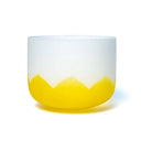 Kristallen Klankschaal Lotus Chakra 3 Manipura E-toon Geel 30cm