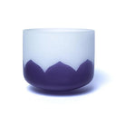 Kristallen Klankschaal Lotus Chakra 6 Ajna A-toon Indigo 30cm 432Hz