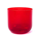 Kristallen Klankschaal Helder Chakra 1 Muladhara C-toon Rood 18 cm 432 Hz
