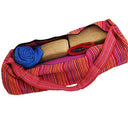 Yogamat Tas Katoen Roze Gestreept