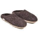 Sloffen Wol 50% Vilt 50% Suede Bruin Gemêleerd Schoenmaat 35/36 200g