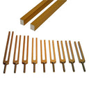 Stemvorken Sacred Solfeggio Goudkleurig Geanodiseerd Aluminium 9 Stuks