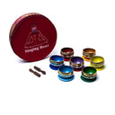 Klankschalen Set 7 Chakra's Metalen Gekleurd 8 cm Incl. Draagtas