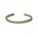 Gedraaide Armband Messing Goudkleurig 7 cm