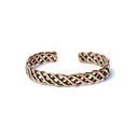 Gevlochten Armband Messing En Koper Goudkleurig ±6.5cm