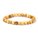 Palo Santo Armband Met Ronde Kralen ± 6 Mm Elastisch S