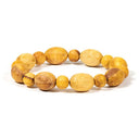 Palo Santo Armband Elastisch Met Ronde En Ovale Kralen