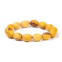Palo Santo Armband Ovale Kralen Elastisch Duurzaam Geoogst