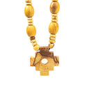 Palo Santo Sjamanen Ketting Met Inca Kruis Elastisch 56 cm