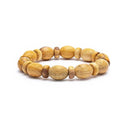 Palo Santo Armband Met Ovale En Donut Kralen Elastisch