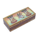 Opbergdoos Mangohout Boeddha & Saraswati Met Zandtekening 26 x 11 cm