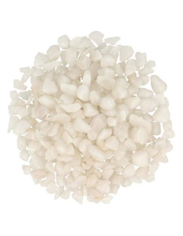 Sneeuwkwarts 100 gr. trommelstenen (mt1)