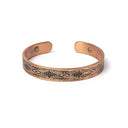 Armband Koper Magnetisch Kruislingse Strepen ±8 mm