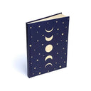 Notitieboekje Maanfasen En Sterren Hardcover Gerecycled Papier Donkerblauw 15 x 21 cm